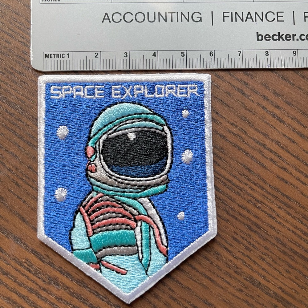 Embroidered Iron On Patchel-Space Explorer Astronaut